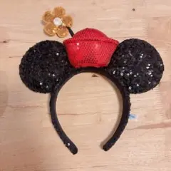 ミニーマウス風スパンコールカチューシャ