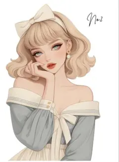 【G-2】人物シート 女の子　コラージュ素材　おすそ分け