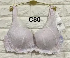 トリンプ　天使のブラ　魔法のハリ感606 ノンワイヤー　ラベンダー　C80