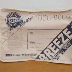 【BREEZE】 郵便物風 キャンバスバッグ ギフト おむつ 小物 旅行 ポーチ