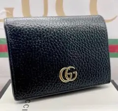 付属品あり!GUCCI マーモント ブラック 折り財布