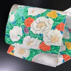 【着】8303u 袋帯 椿文様