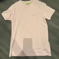 DIESEL ピンク Tシャツ ロゴ刺繍