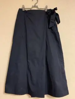 ユニクロ　レディースワイドパンツ　巻きスカート風ラップパンツMサイズ