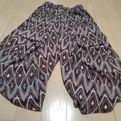 幾何学模様 サルエルパンツ