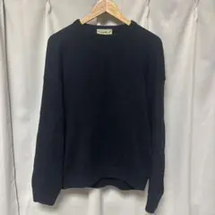 80s 90s エディバウアー　eddiebauer コットンニット　あと染め