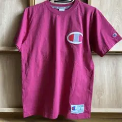 Champion ピンク ロゴ Tシャツ Lサイズ