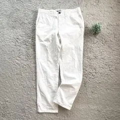 【incotex】コットンパンツ スラックス ホワイト31 高見え ルーマニア製