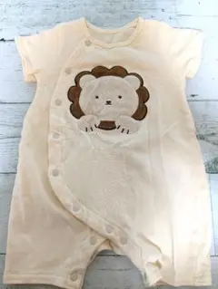 ライオン刺繍ロンパース 60