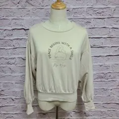 レトロガール レディース トップス トレーナー 長袖 M レディース服 古着