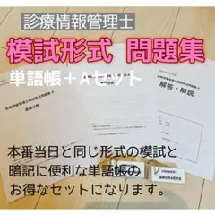 【即日発送】診療情報管理士 試験対策 自作模試+単語帳セット