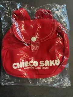 本日限定お値下げ　新品　mikiHOUSE チエコサク　赤　ベビーリュックレトロ