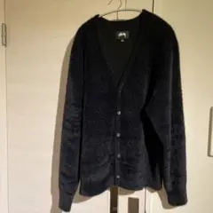 完売品 stussy shaggy cardigan BLACK Lサイズ