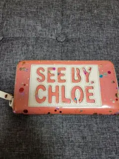 SEE BY Chloe ラウンドジップ長財布