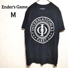 Ender's Game【М】Tシャツ半袖 カットソー プリント 黒/ブラック
