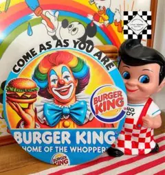 【ラスト１点】バーガーキング④ ブリキ看板　アメリカン雑貨　アメリカンダイナー