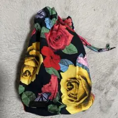 薔薇 蝶々柄 バケツ型