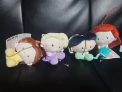 ディズニー プリンセス ぷくちーく マスコット 全4種 コンプリート