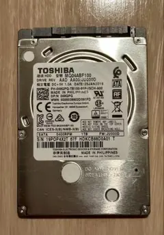 【使用時間24時間】TOSHIBA MQ04ABF100 1TBHDD