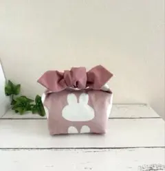 No.G148 おにぎりポーチ りぼん 保冷 保温 ハンドメイド うさぎ