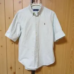 【美品】RalphLauren 半袖シャツ　M ストライプ