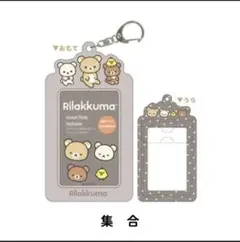 リラックマ インスタント フォトキーホルダー カード 定期入 写真 ICカード
