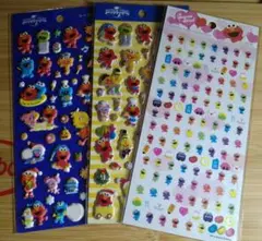 平成レトロ　セサミストリートシール３枚セット