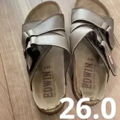 エドウィン　メンズ　サンダル　26.0