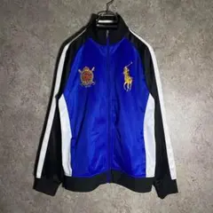 【美品】RALPH LAURENトラックジャケット ジャージ ポニー 刺繍ロゴ