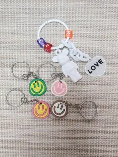 キーホルダー 寄せ集め ニコちゃん