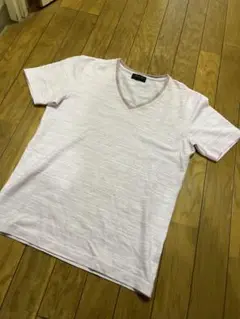 Men's Bigi ピンク Vネック Tシャツ