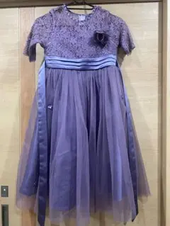 パープルレースドレス 130サイズ