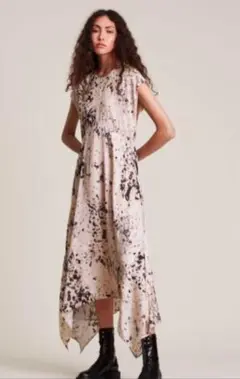 ALLSAINTS オールセインツ　シルク混ドレス