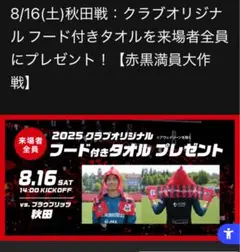 送料無料　コンサドーレ札幌　フード付きタオル　非売品