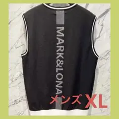 マークアンドロナ メンズベスト ブラックXL