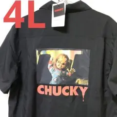 【新品】映画チャイルドプレイ★チャッキー★アロハシャツ★サイズ→4L★黒