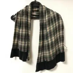 zucca 希少 カシミヤシルク大判ストール カーキ 2pslp21.jpg