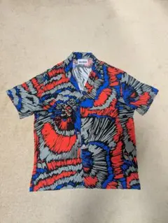 Waxman Brothers レーヨン オープンカラー 半袖シャツ L