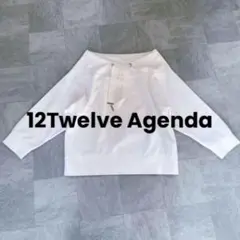 12Twelve Agenda フード風７分袖カットソープルオーバー　韓国