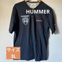 HUMMER ネイビー Tシャツ 3L