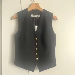 Zaraベスト黒xs タグ付き