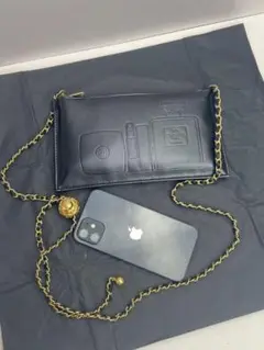 高級 希少CHANEL 中身収納バッグ付きシャネルノベルティポーチ ブラック
