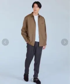 グリーンレーベルリラクシング　ウォッシャブル ビエラ レギュラーカラーシャツ　L