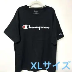 Champion ブラック Tシャツ ビッグシルエット US古着 XLサイズ