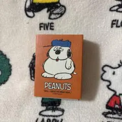 【ワンコイン】PEANUTSスヌーピー マッチ箱メモBOXメモ オラフ オレンジ