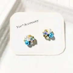 184　ハンドメイド☆ビジューピアス／イヤリング