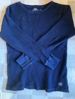 Blue Blue ワッフル編み 長袖Tシャツ XS