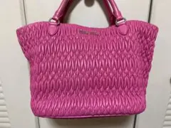 miumiu ナッパクリスタル ハンドバッグ 正規品