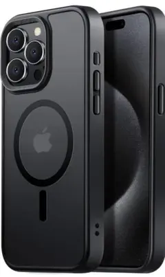 【処分価格】Alphex 　iPhone15Proケース半透明ワイヤレス充電