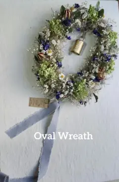 週末セール❣️✳natural✳スモークツリーとアナベルオーバルリース